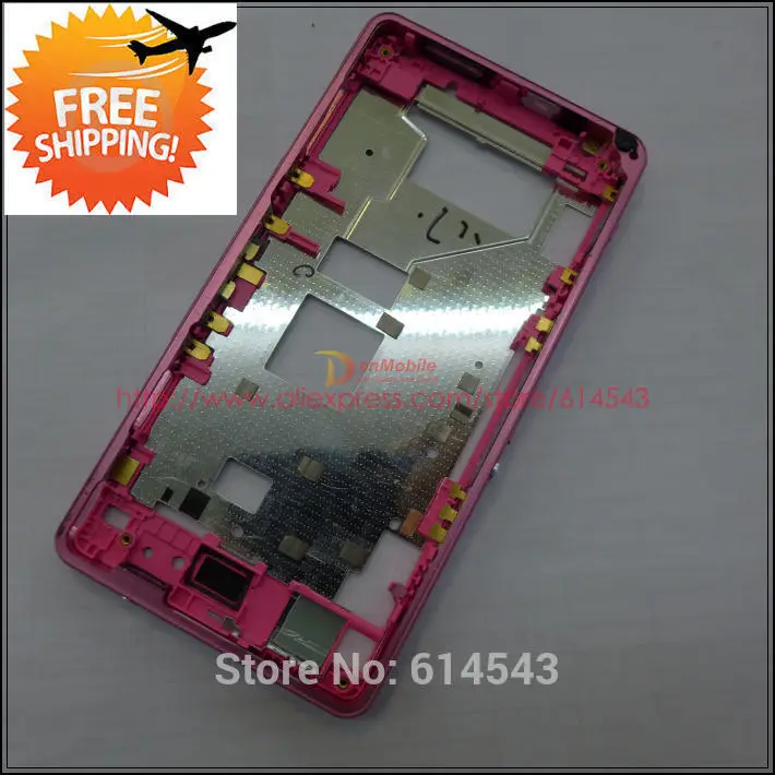 Оригинальная пластина средней рамы с ободком передний корпус для sony Xperia Z1 Compact mini