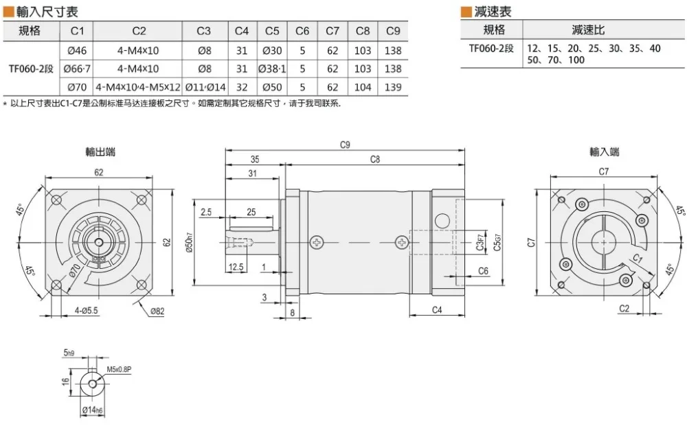 60 двойной brace Spur gear планетарный редуктор 10 аркмин 15:1 до 100:1 для NEMA23 шаговый двигатель входной вал 9,525 мм