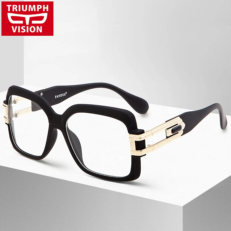 Женская оправа для очков TRIUMPH VISION черная квадратная с прозрачными линзами