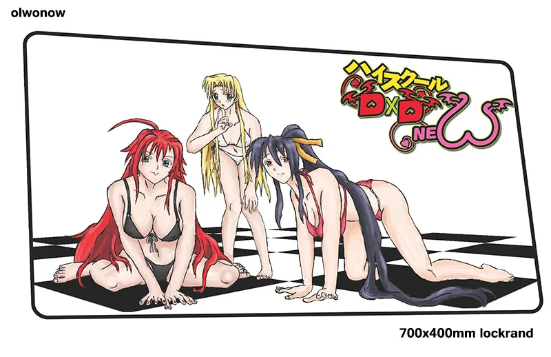 Коврик для мыши dxd для средней школы, игровая подставка для запястья 700x400x2 мм, коврик для мыши, игровой коврик для мыши, Подарочный коврик для мальчика, коврик для мыши, компьютерный Настольный коврик
