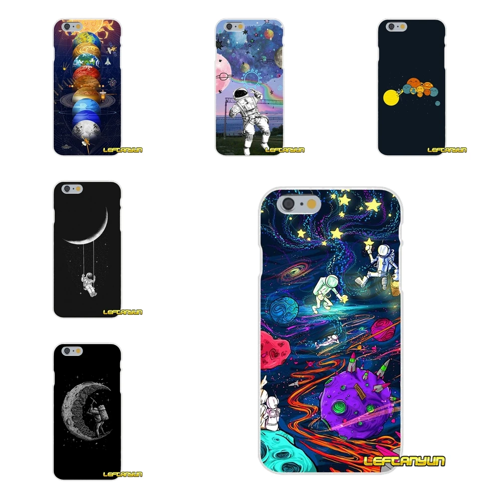 Аксессуары Чехлы для телефона дирижабль астронавт звезды серии Moon Night iPhone X 4 4S 5 5S