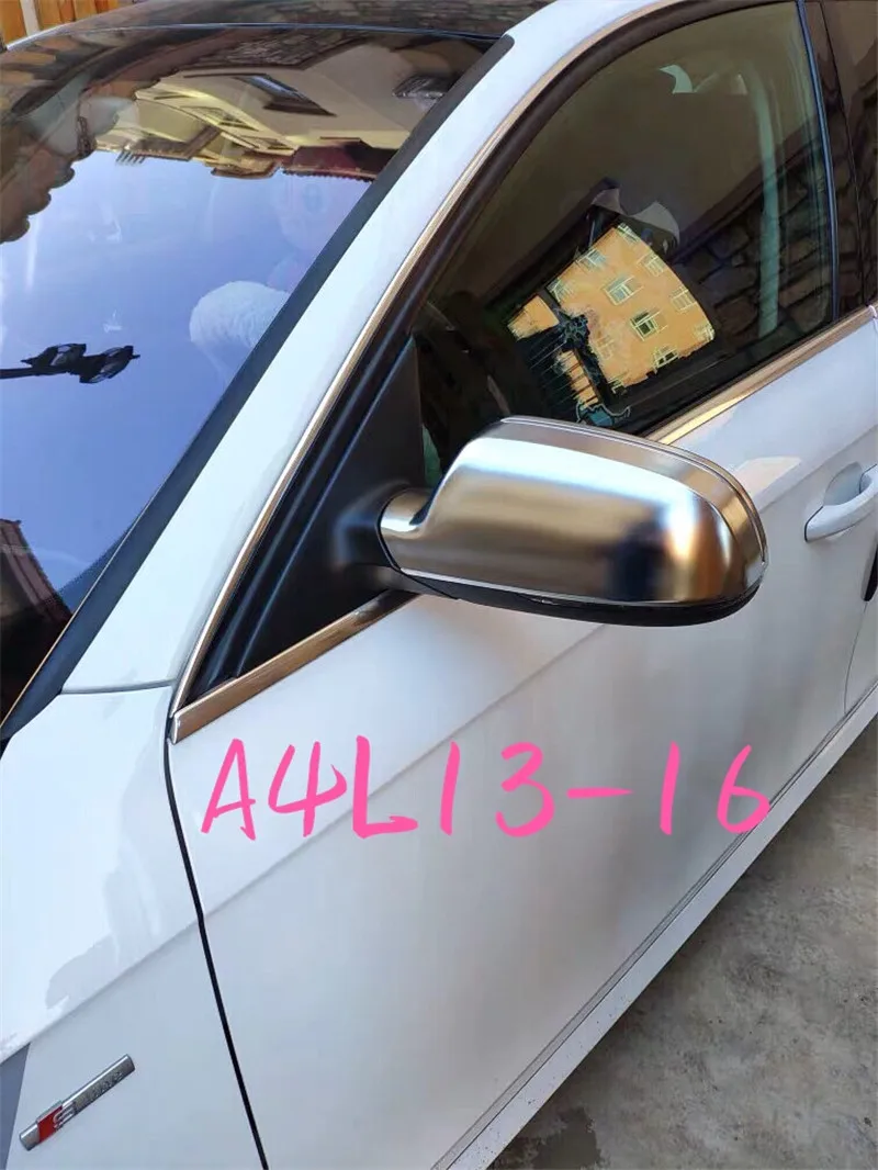 Для Audi A3 8P A4 A5 S5 B8.5 B8PA RS5 RS4 RS3 сторона боковое зеркало крышки серебристый матовый хром 2009 20102012 2013