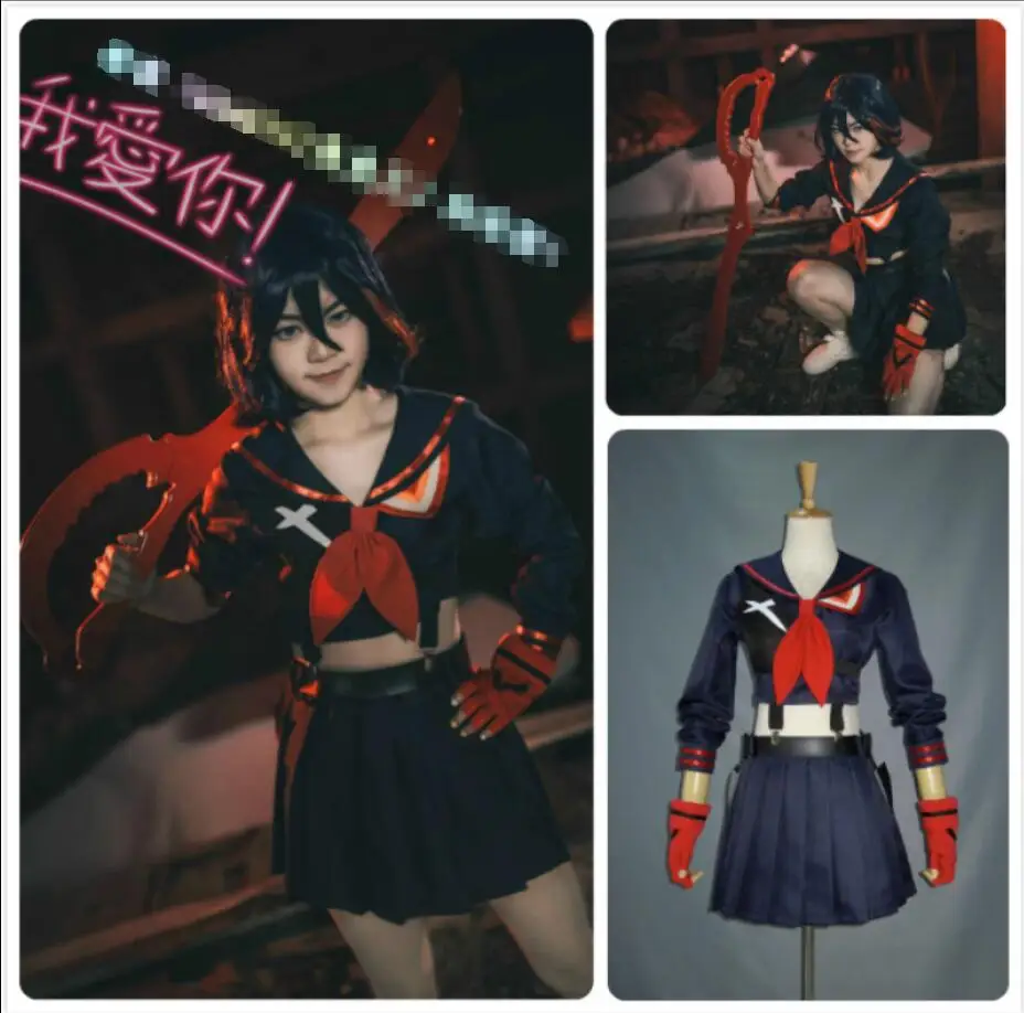 

Пересылка бесплатно аниме KILL LA KILL; Маскарадный костюм для Хэллоуина вечерние Matoi Ryuuko женские маскарадные костюмы боевой костюм могут быть адаптированы