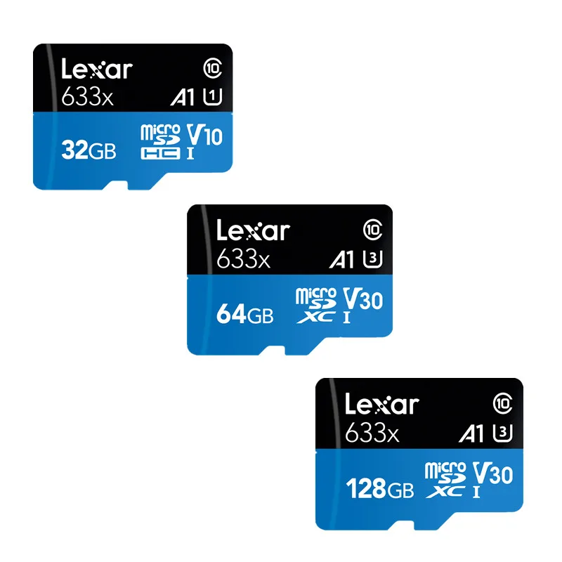 BIG PROMOTION!!!Lexar 32GB Micro SD SDHC Memory Card high speed 64GB 128GB Micro SDXC Card TF Card Class10 633X 95M/s