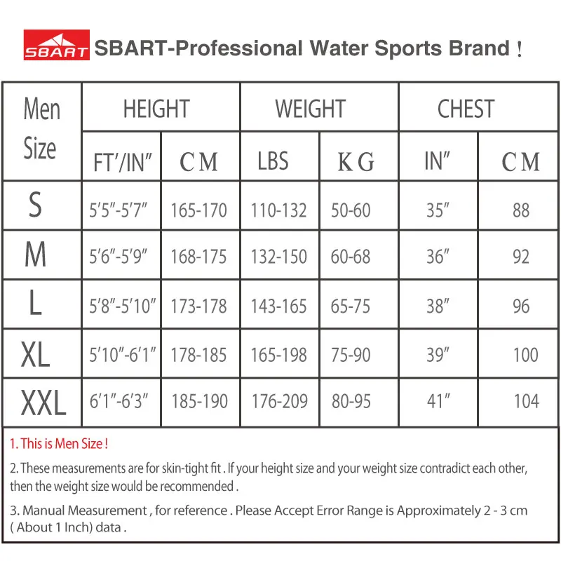 SBART New 3MM Neoprene Triathlon Wetsuit Men Spearfishing Wet Suit Mens Fishing Swimming Surfing Diving Plus Size XXL Q1016 | Спорт и