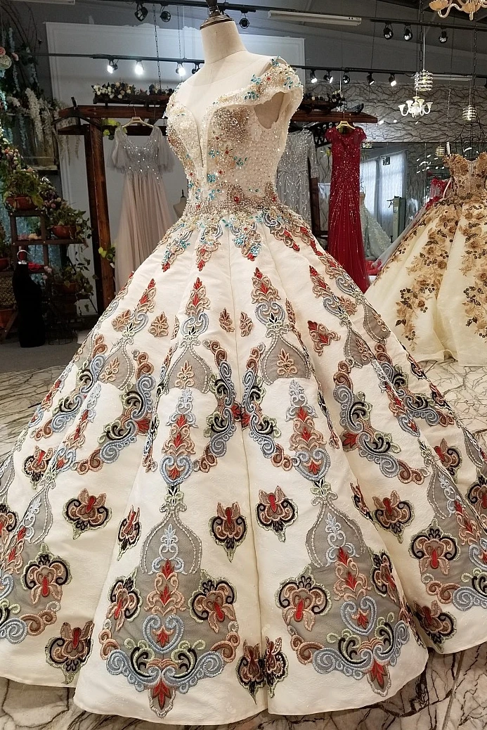 Новое узорное платье невесты с круглым вырезом корейское тонкое лаконичное