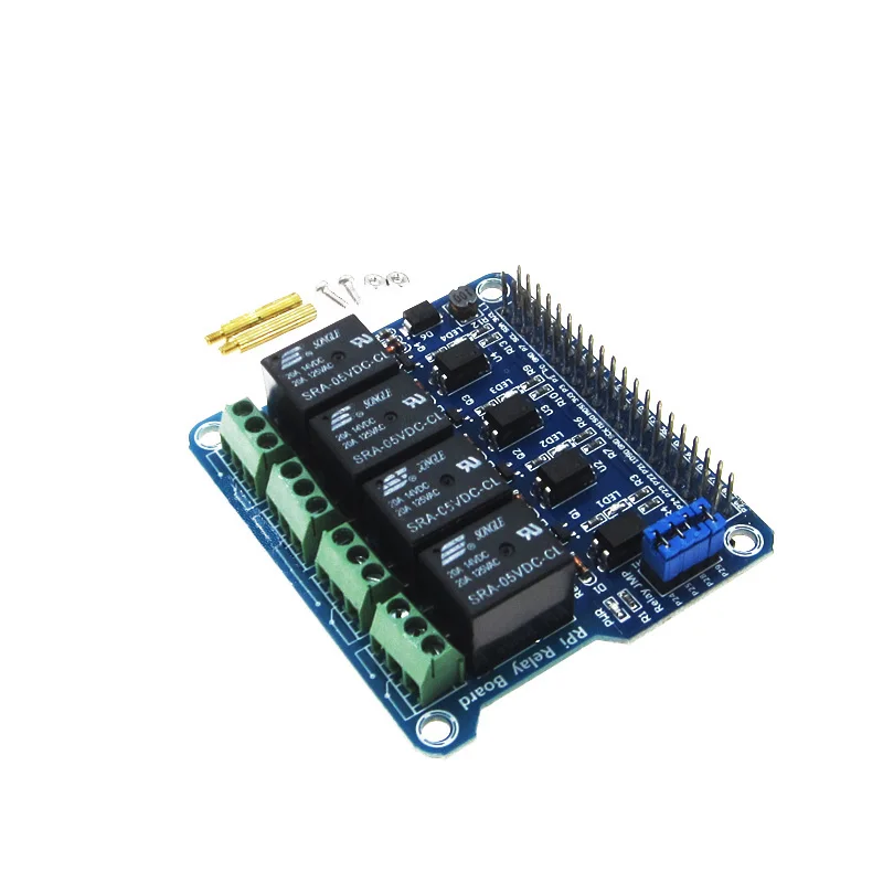 4 канальное реле для расширения платы 250В AC/5A RPi Raspberry Pi A +/B +/2B/3B|Интегральные схемы|