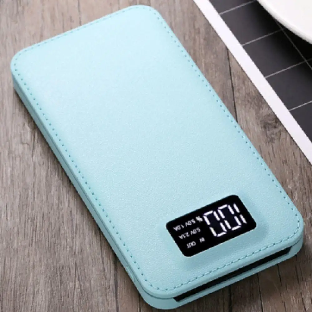 Тонкий 20000 mAh внешний аккумулятор портативный ультра-тонкий полимерный банк