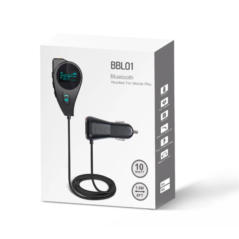 Автомобильный FM передатчик 2.1A двойной USB Комплект музыкальный плеер модулятор