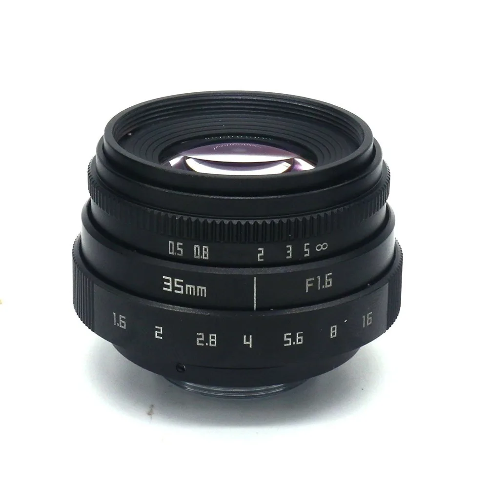 Объектив с креплением для камеры видеонаблюдения 35 мм F1.6 Nikon 1 V3 V2 V1 AW1 J5 J4 J3 J2 J1 S2 S1