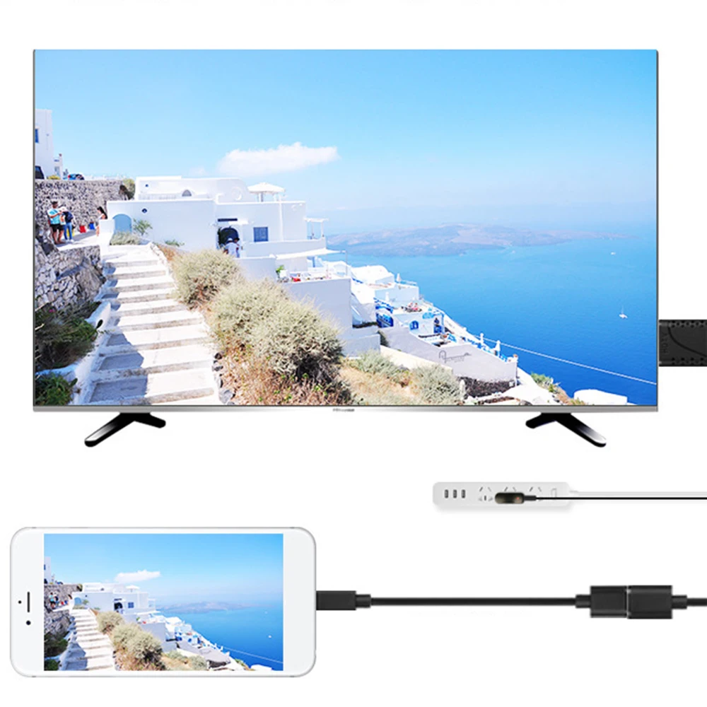 1080P HDMI к USB Женский/Мужской конвертер Кабель адаптер Охлаждающие отверстия для ТВ