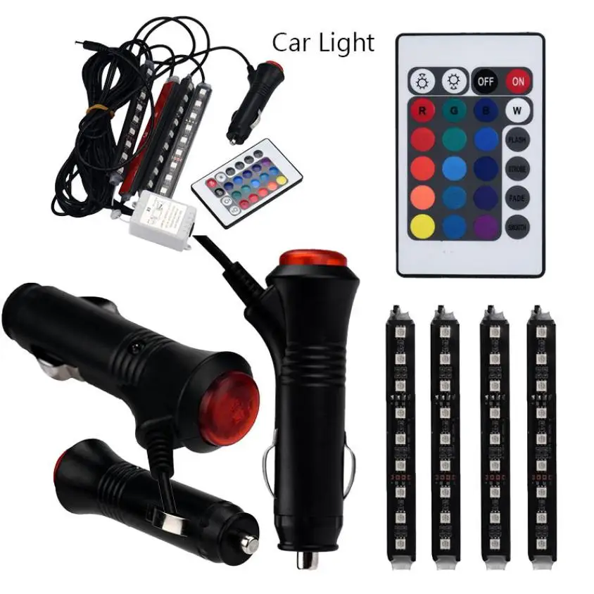Светодиодсветодиодный подсветка для салона автомобиля RGB-подсветка Аксессуары