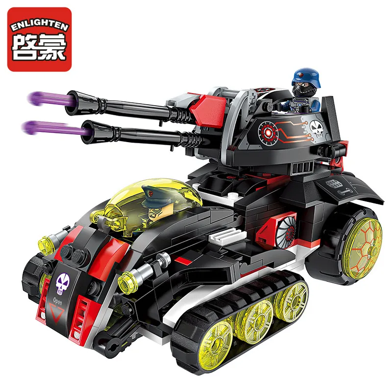 Enlighten High Tech Educational Building Block Children Gift laser radiation gun tank motorcycle Sticker Compatible Legoe | Игрушки и