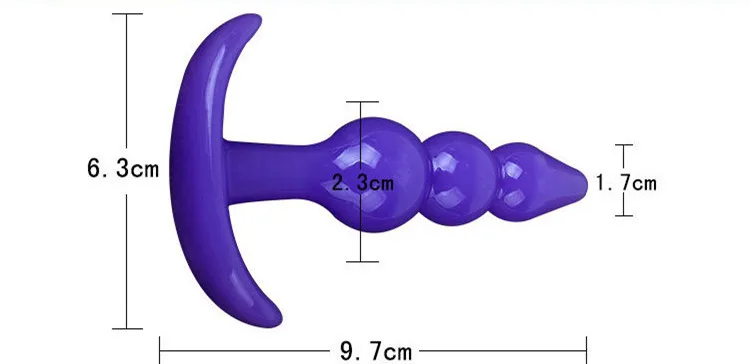 2015 NEW Silicone Anal Toys Men Women Butt Plug Jelly Dildo Real Skin Feeling Adult Sex Toy |