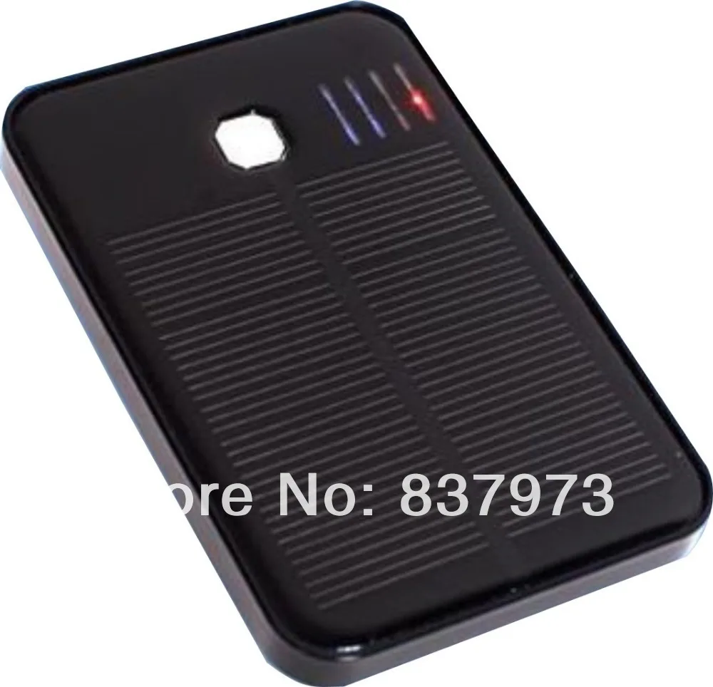 5000mAh Solar Power Bank External Battery Charger Portable for Smart Phone with 5 Connectors and USB |