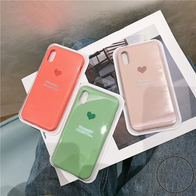 Сплошной цвет жидкостный Мягкий силиконовый чехол для телефона iPhone 11 X XS Max XR 6 6S 7 8