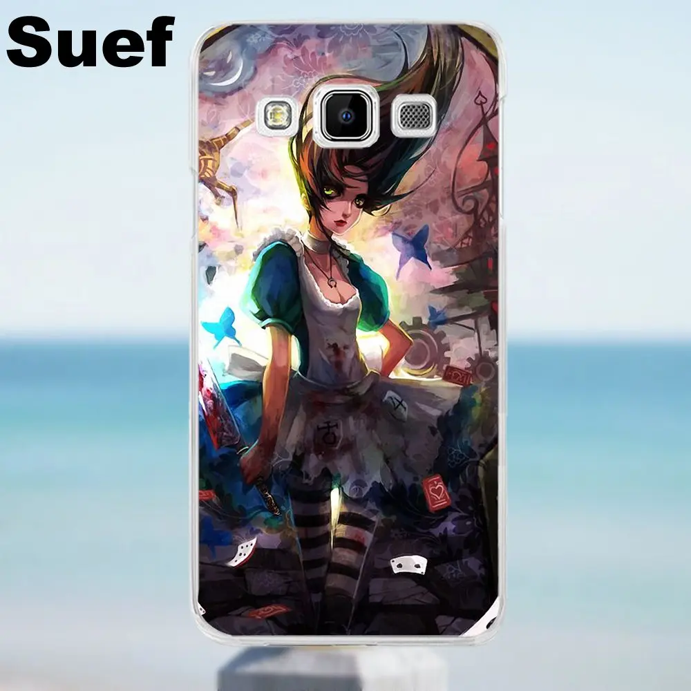 Suef чехлы из ТПУ для Galaxy Alpha Core Prime Note 2 3 4 5 S3 S4 S5 S6 S7 S8 mini edge Plus видеоигры Алиса Америка