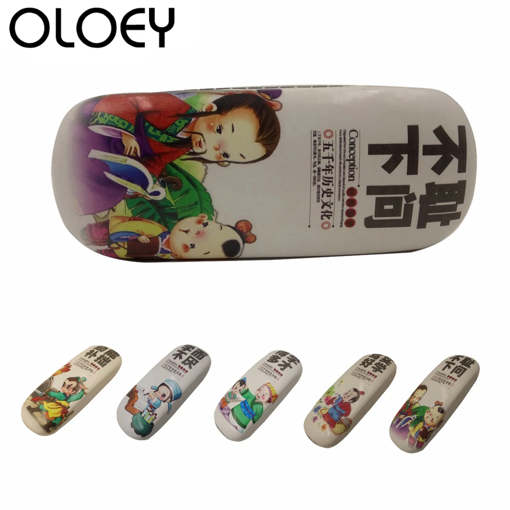 OLOEY 2018 мультяшный Чехол для очков жесткая кожаная коробка Студенческая чтения