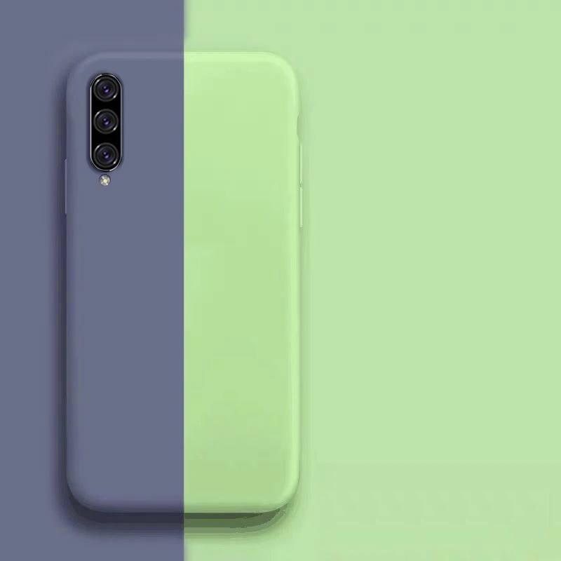 Для samsung Galaxy A50 случае Жидкая силиконовая резина Мягкая обложка для A30