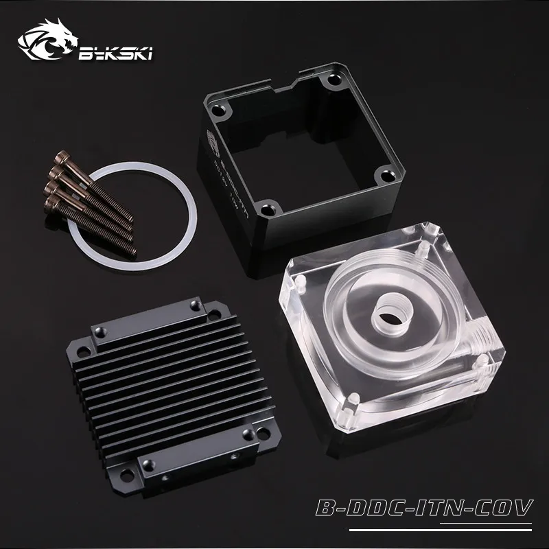 Bykski B-DDC-ITN-COV DDC Pump Armor Heatsink Armor TOP Acrylic Cover For 3.2 Pump High Performance Silent Armor Water Cooling - Blade Color: Gun X Cover