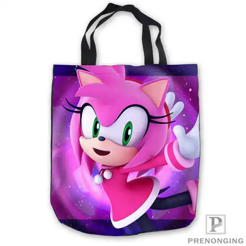Пользовательские холст sonic and shadow Tote плеча хозяйственная сумка Повседневная