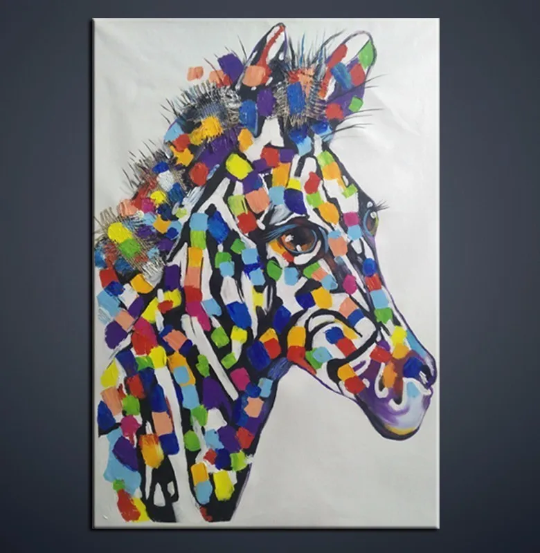 Wall art Холст Картина маслом. ручная роспись Современные одной декоративной