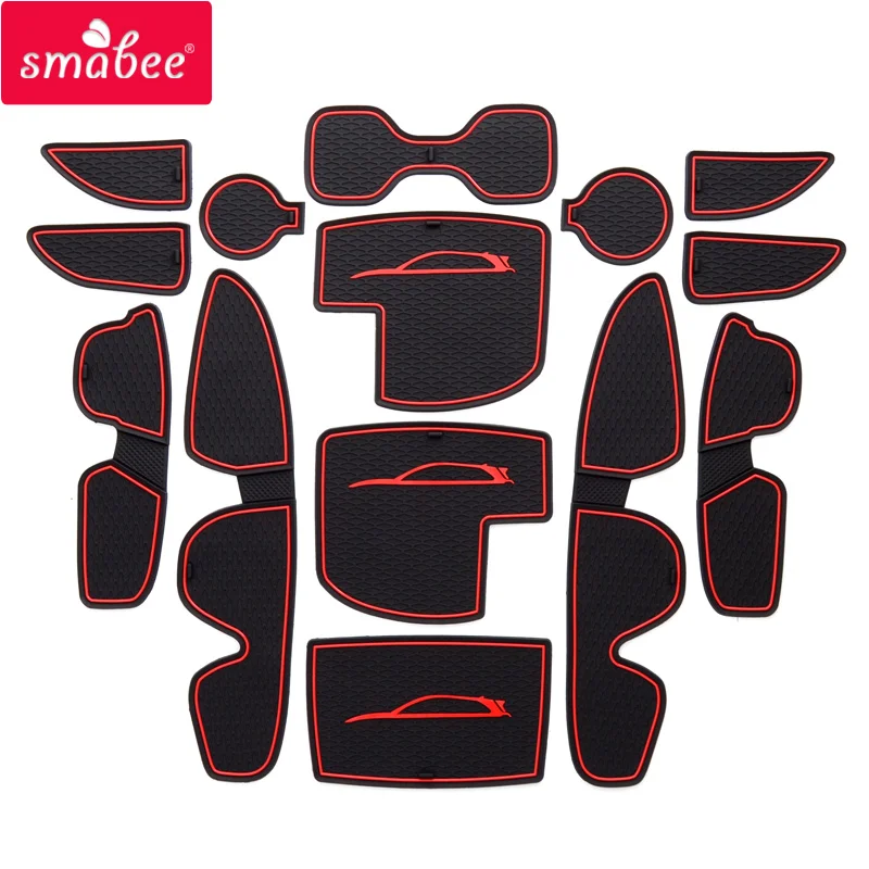 

Car Anti-Slip Gate Slot Cup Mat for Hyundai I30 I30 N 2017 - 2022 Elantra GT Accessories Rubber Coaster Door Groove Non-Slip Pad