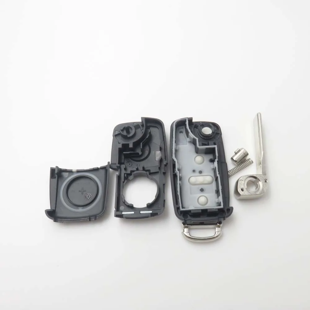 50 шт. 3 Кнопки Vw 202AD Флип Дистанционного Складной Ключ Shell FOB для VW Tiguan Гольф Sagitar
