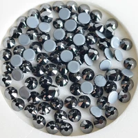 16 cut 8big 8small iron on glass stones crystal rhinestones hot back ss16 ss20 jet hematite hotfix rhinestones