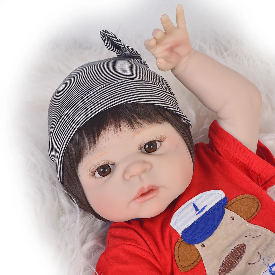 NPK 23&quot Full Body Silicone Reborn Baby boy reborn doll toys bathe Play House dolls baby toddler bonecas kids gift | Игрушки и хобби
