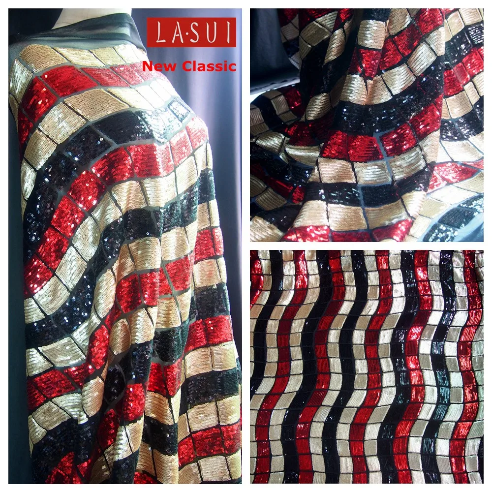 LASUI 3y = 1 лот 4 цвета Блестящий Узор сетка шифрование вышивка кружевная ткань