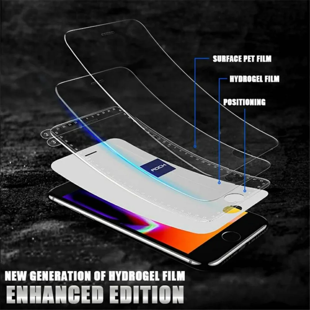 Гидрогелевая пленка полное покрытие для iphone 8 7 XS мягкая защита экрана X MAX XR Plus не