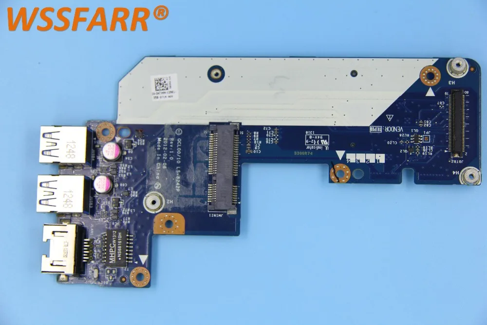 Для Dell для Inspiron 7520 5520 2 USB Ethernet стандартный разъем|board board|board connectorboard usb |