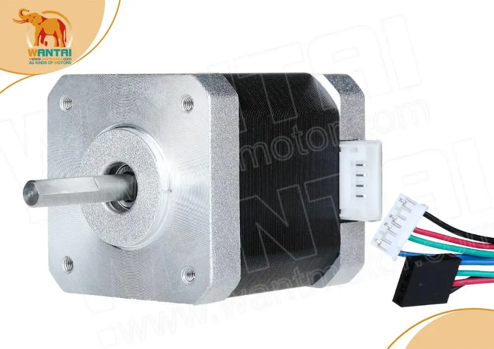 Новое поступление! 1 шт. шаговый двигатель Nema 17 Wantai 42BYGHW811L20P1-X2 4800g.cm 2.5A плоский Вал