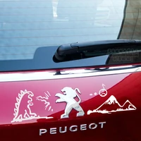 playing monsters cool spoof funny toy stickers for peugeot 307 206 308 207 407 3008 508 2008 car styling diy car accessories