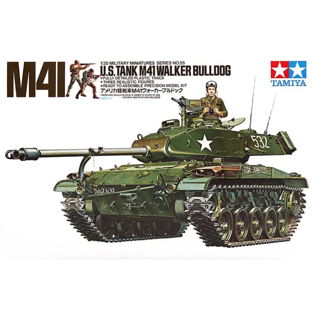Tamiya 35055 1/35 Американский Танк M41 реальный хобби Военная сборка модель AFV