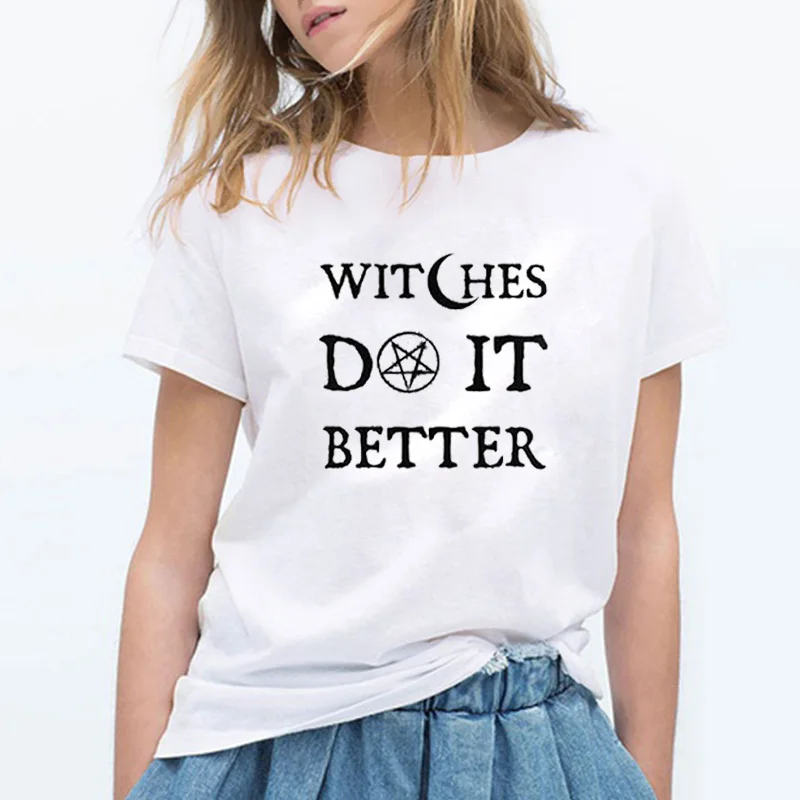 EnjoytheSpirit Witches Do It Better футболка ведьмы женская футболка ведьмы хорошее качество унисекс футболка хлопок мягкая Повседневная