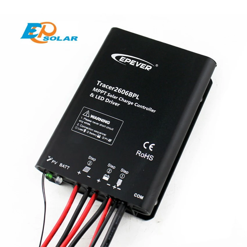 EPSOLAR Tracer2606BPL 10A 12V 24V MPPT Solar charge controller with Timer IP67 LED Driver programmed app EPEVER | Обустройство дома