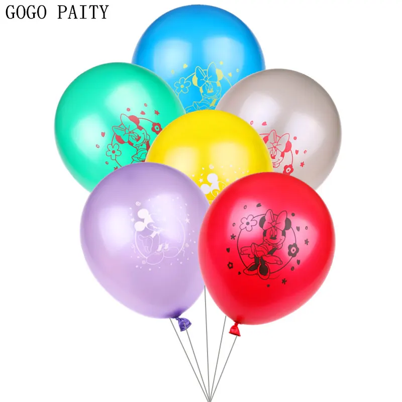 GOGO PAITY 10 шт./лот Микки и Минни Маус латексные шары детский день вечерние украшения декоративные шары
