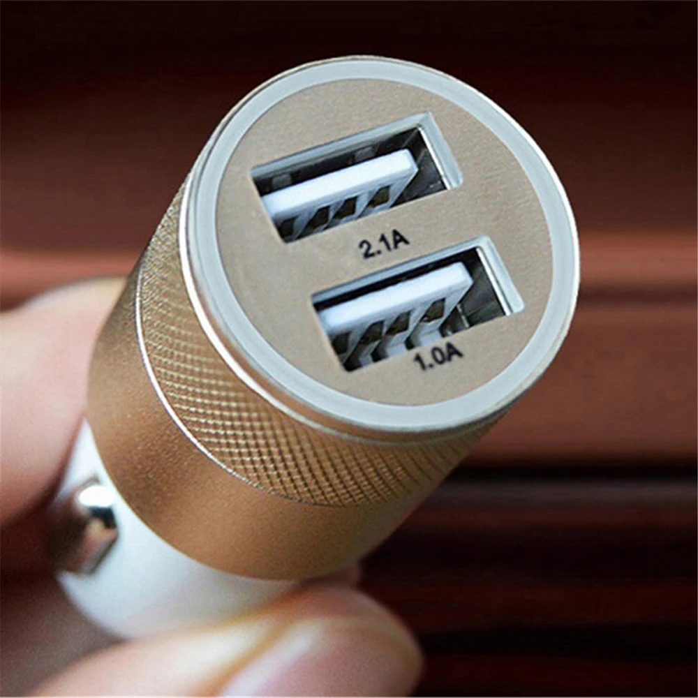 Мини 12 В Автомобильное двойное USB зарядное устройство прикуриватель 2 двухпортовый USB разъем автомобильное зарядное устройство адаптер двойной Usb порт для автомобиля
