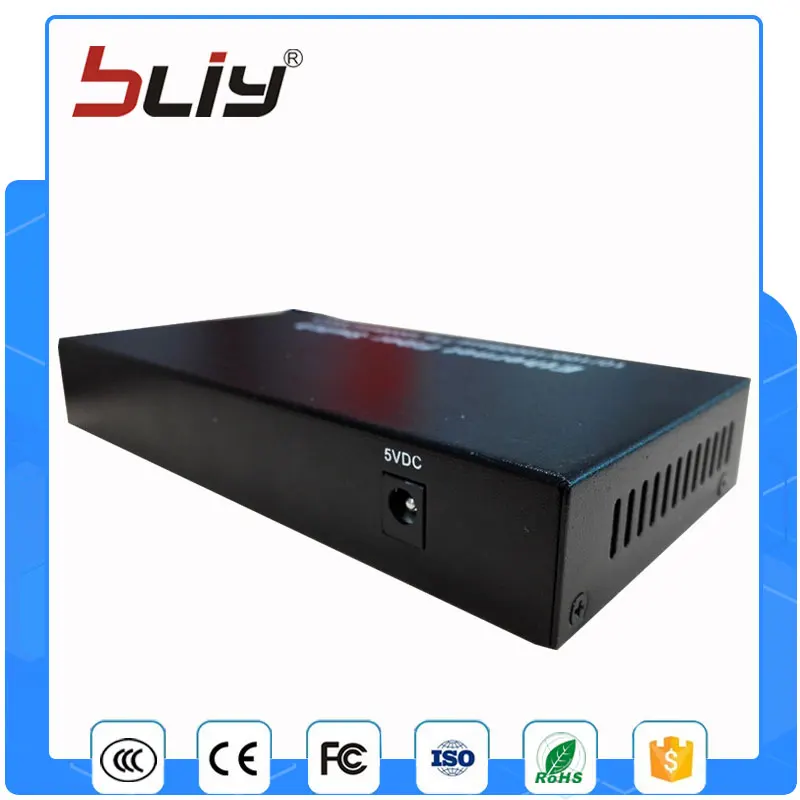 1G4E 10/100/1000 м одного волокна режим разъем SC 1310/1550nm гигабитный коммутатор fiber с 4 RJ 45