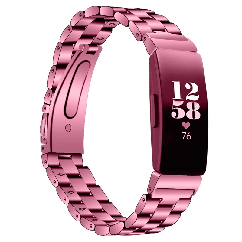 Сменный ремешок из нержавеющей стали для Fitbit Inspire HR& Inspire, роскошный спортивный браслет, Смарт-часы 19Mar29