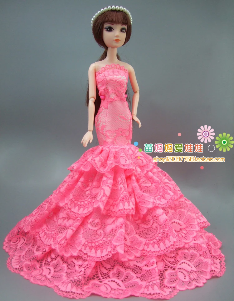 Роскошное Свадебное платье невесты элегантные платья наряды принцессы для куклы