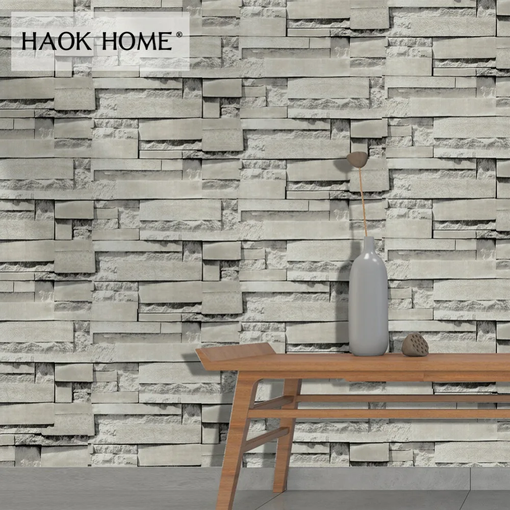 HaokHome винтажные обои из искусственного кирпича для стен 3d самоклеющиеся наклейки