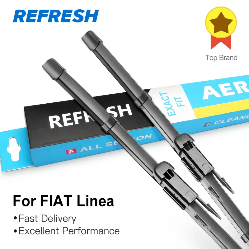 REFRESH Щетки стеклоочистителя для FIAT Linea Fit Pinch Tab Arms 2007 2008 2009 2010 2011 2012 2013|wiper blade|wiper arm