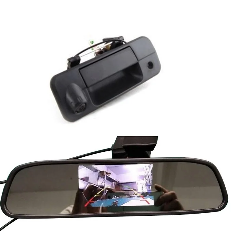 CAMERA AND SCREEM Заднего вида парковочная Автомобильная камера задние камеры подходит для TOYOTA TUNDRA 2007- Автомобильная камера - Название цвета: CAMERA AND SCREEM