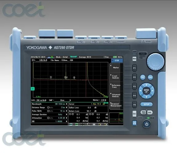 YOKOGAWA AQ7280 7282A SM OTDR 1310/1550nm 38/36dB поставляется с FC/UPC адаптеры|otdr yokogawa|yokogawa otdr |