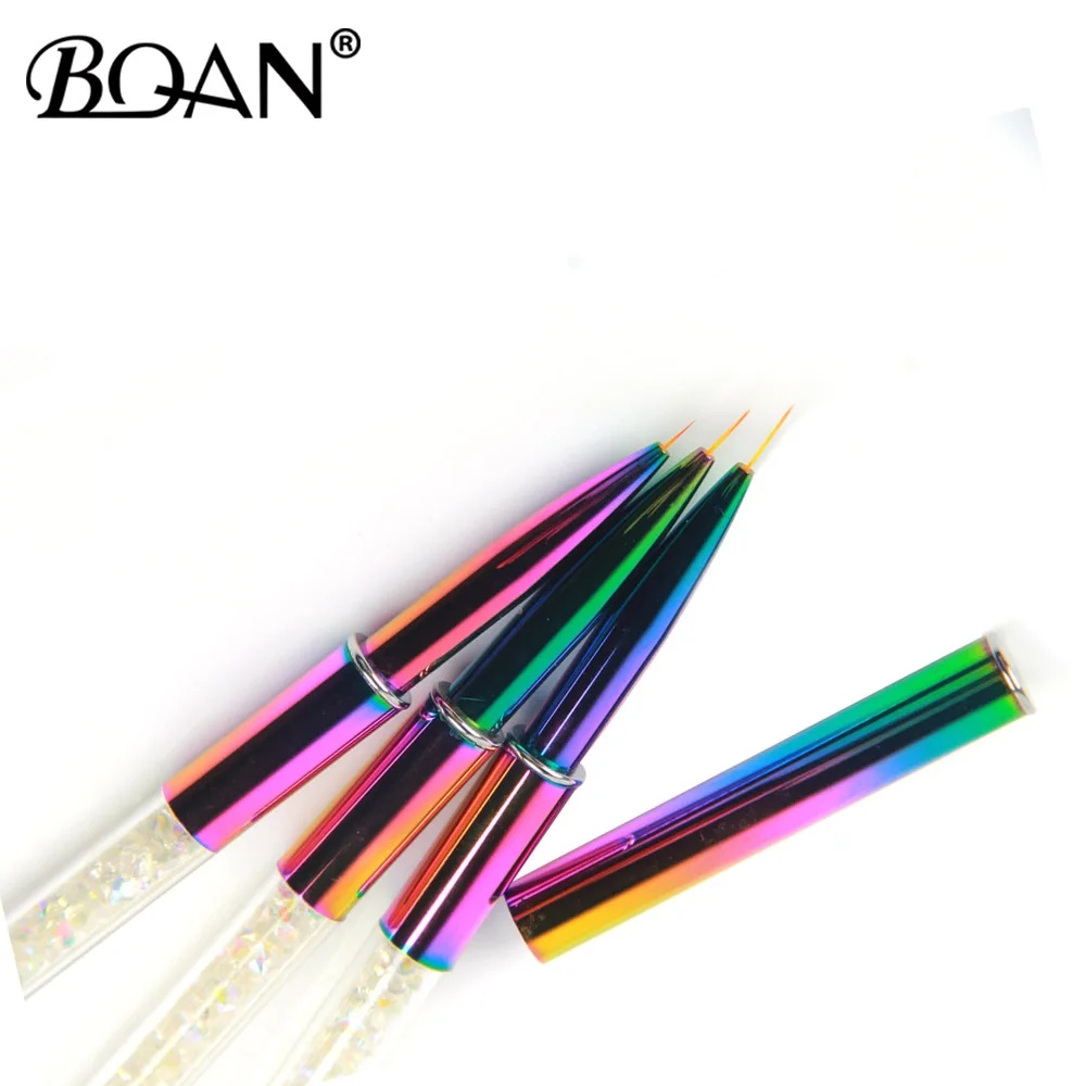 BQAN 1 шт., 5 мм/7 мм/9 мм, цветная ручка, кисть для рисования, кисть для рисования, Гель-лак, хрустальные маникюрные инструменты для ногтей
