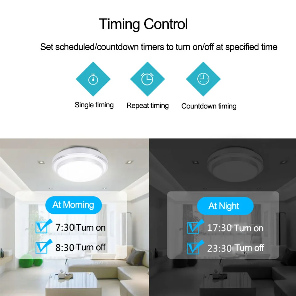Sonoff T1 ЕС 1/2 банды смарт Wifi настенный сенсорный переключатель таймер выключатель