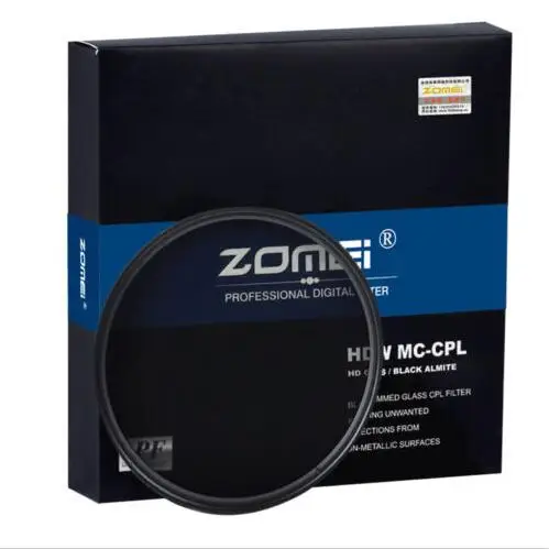 ZOMEI HD Оптическое стекло CPL фильтр тонкий многослойный круговой поляризатор